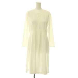 LONGSTEP STEP CARDIGAN ロングカーディガン ニット 長袖 XS ホワイト /ES