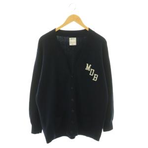 BIG CARDIGAN COTTON カーディガン ニット 長袖 1 ネイビー /HK OS