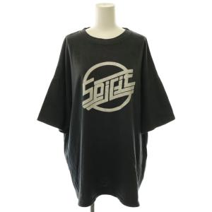 ROCK T 1st 半袖カットソー Tシャツ ヴィンテージ オーバーサイズ チャコール /CX OS