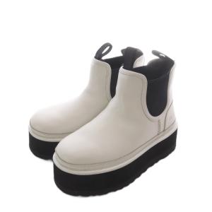 UGG australia 厚底ショートブーツ ブーツ US5 22cm 白 ホワイト サイドゴア 1130533 /RI OS