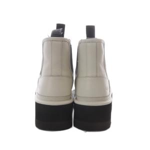 UGG australia 厚底ショートブーツ ブーツ US5 22cm 白 ホワイト サイドゴア 1130533 /RI OS