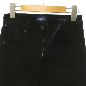 CITIZENS OF HUMANITY ISOLA FLARE フレアデニムパンツ カラーデニム ストレッチ 23 黒 ブラック /HS OS