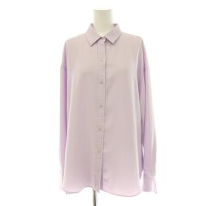 24SS シーズンカラープレーンシャツ 長袖 前開き ラベンダー /DO OS