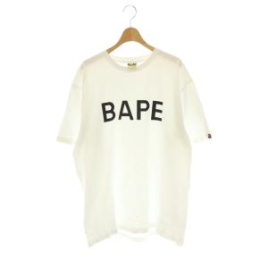 BAPEロゴTシャツ カットソー 半袖 2XL ホワイト /HK OS