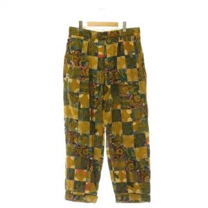 26SSCOTTON MULTI PATTERN PATCHWORK パンツ S カーキ