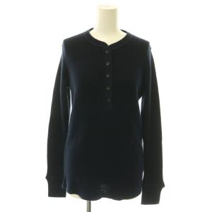 WOOLY THERMAL プルオーバー カットソー 長袖 ウール 紺 ネイビー /SY OS