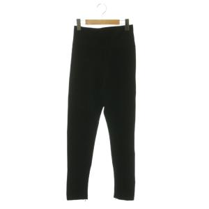 25AW Zip レギンス パンツ ジップ スリム ストレッチ 34 黒 ブラック /HS OS