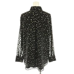 theory luxe SHEER DOT JQ MELIA MIDIE ドット ブラウス スカート セットアップ 上下 長袖