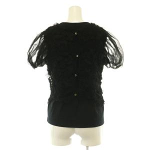 CLANE 25SS TULLE VEST LAYERED TOPS チュール ベスト 半袖カットソー レイヤード