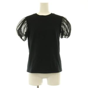 CLANE 25SS TULLE VEST LAYERED TOPS チュール ベスト 半袖カットソー レイヤード