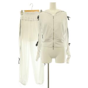 26SS 【LUMISHADE】UVラインパーカー パンツ セットアップ ジャージ ONE ホワイト /MY