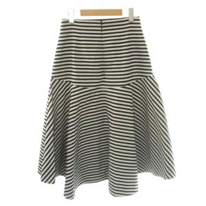 BORDERS at BALCONY マーメイドスカート MERMAID SKIRT ロング 38 白 ホワイト 黒 ブラック /SS OS