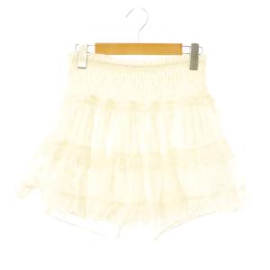 26SS コットンフリルスカショーパン ショートパンツ キュロット 1 白 ホワイト /NR OS