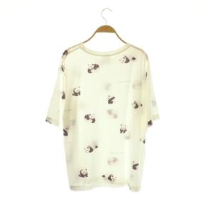 gelato pique パンダ柄Tシャツ 半袖 ショートパンツ セットアップ ルームウェア F ホワイト /HK OS