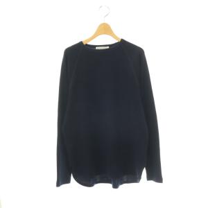 ワッフルラグランTEE トップス カットソー 長袖 紺 ネイビー /HS OS