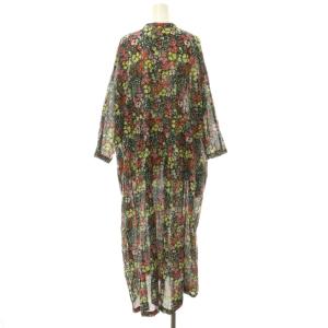 JOURNAL STANDARD LUXE 花柄ワンピース ロング 長袖 コットン ブラック マルチカラー /DO OS