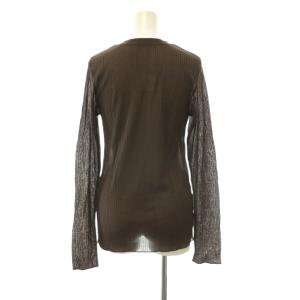 EVERYDAY I LIKE 25AW TOTAN Sheer Tシャツ カットソー 長袖 シアー F ブラウン /ES OS