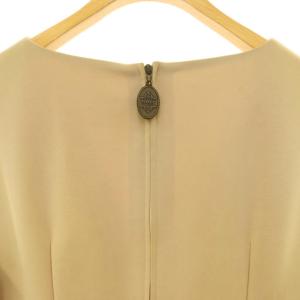 フォクシー ニットワンピースドレス リフラン ベージュAライン Vネック FOXEY NEW YORK フォクシー-Dress Freesia ワンピース ドレス Vネック