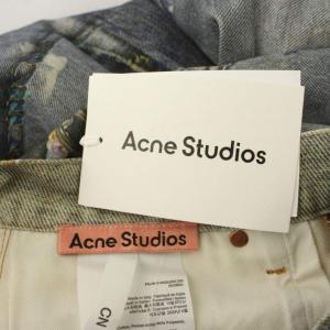 Acne Studios 1981 ルーズフィットジーンズ トロンプルイユ チェーンプリント