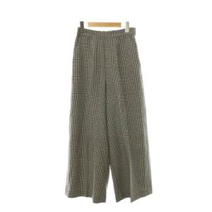 CORDURA TWEED TROUSERS パンツ ワイド 千鳥格子 36 ブラック オフホワイト /DO