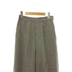 ENFOLD CORDURA TWEED TROUSERS パンツ ワイド 千鳥格子 36 ブラック オフホワイト /DO