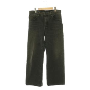 W.Straight 5pocket USD デニム パンツ ボタンフライ 7 チャコール