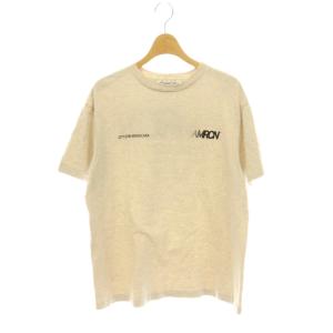 25SS CITY GYM AMERICANA Tシャツ カットソー 半袖 バックプリント 杢ベージュ