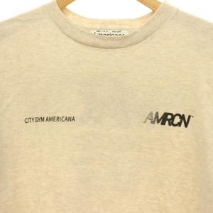 AMERICANA 25SS CITY GYM AMERICANA Tシャツ カットソー 半袖 バックプリント 杢ベージュ