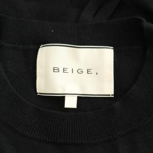 BEIGE 25AW WILLOW アシンメトリーレースクルーネックニット セーター 長袖 4 ネイビー /MY OS