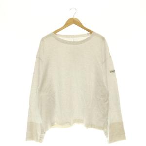 25AW カットオフカフスロンTee ロンT カットソー 長袖 オーバーサイズ F ライトグレー /HS