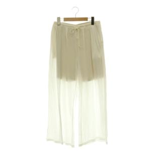 25AW エアリーカットセミワイドパンツ イージー インナー付き M 白 /CX OS