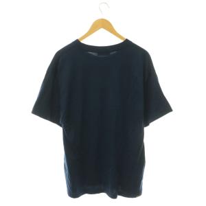 HYSTERIC GLAMOUR WOW GIRL オーバーサイズTシャツ カットソー 半袖 コットン F ネイビー オフホワイト 01261CT33