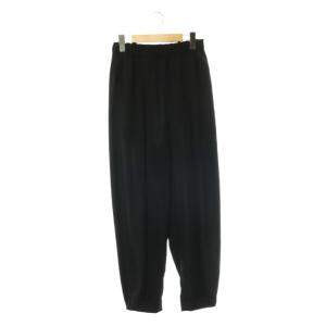24SS DRAPE TAPERED-TROUSERS パンツ イージー ドレープ テーパード 38 黒
