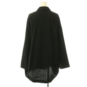 ENFOLD HighTwist Weave BOX JACKET 36 ブラック