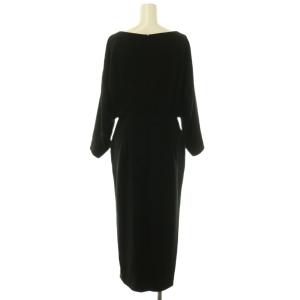 Mame Kurogouchi Curved Line Neck Dress ワンピース 2 ブラック