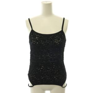 Strech Lace Camisole キャミソール カットソー レース F ブラック /DO OS