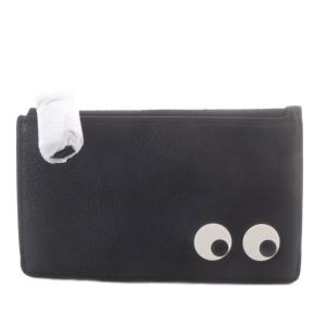 ZIP CARD CASE EYES コインケース レザー ブラック 142717