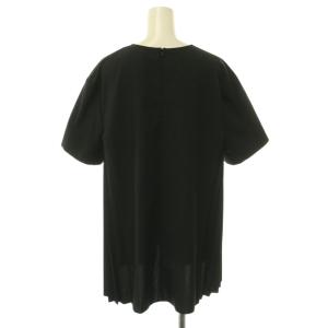 ADORE 24SS フルダルクロスブラウス シャツ プルオーバー サイドプリーツ 38 黒 ブラック /CX OS