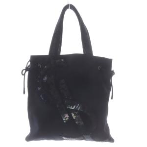 リヴ ゴーシュ トートバッグ スパンコール カサンドラ YSL キャンバス ブラック 219364 /YO5