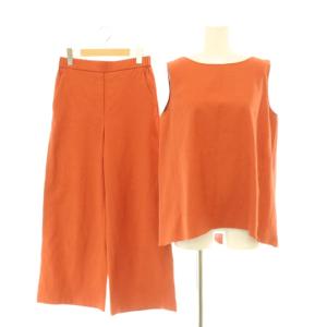 BOSHELL JELIN TINA リネン混 セットアップ 上下 ブラウス パンツ ノースリーブ イージー