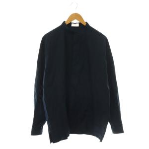 THE RERACS THERERACS ザリラクス L/Sスタンドカラーシャツ カラーシャツ 長袖 48 紺 ネイビー /HS OS SH