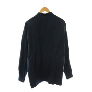 THE RERACS THERERACS ザリラクス L/Sスタンドカラーシャツ カラーシャツ 長袖 48 紺 ネイビー /HS OS SH