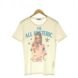 24SS ガールプリントTシャツ カットソー コットン S 白 マルチカラー  /CX OS SH
