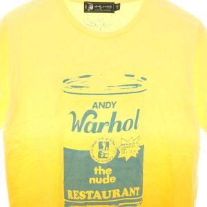 HYSTERIC GLAMOUR × アンディウォーホル Andy Warhol グラデーション プリントTシャツ カットソー M イエロー