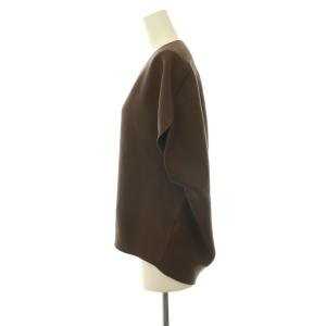 Spick&Span 26SS CO/PE コンフォートフレンチプルオーバー ニット カットソー ブラウン /DO OS