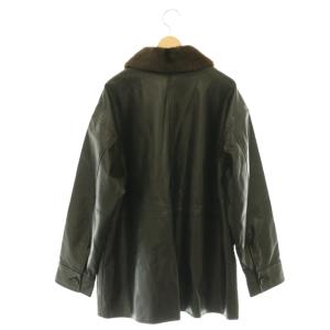 JOURNAL STANDARD 24AW ウォッシャブルフェイクレザーファージャケット 革ジャン ステンカラー 黒 ブラック 茶 ブラウン
