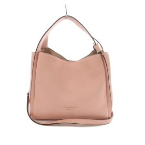 2WAY KNOTT ミディアムバッグ ハンドバッグ ショルダーバッグ ペブルレザー ピンク K6552