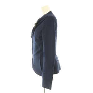 EMPORIO ARMANI ノースリーブ カットソー ジャケット セット リボン 38 ネイビー 紺 /CX OS