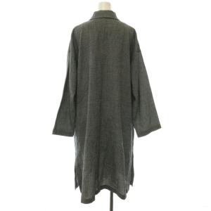 dama collection ロングコート ステンカラー 薄手 2 ブラック ホワイト /DO OS
