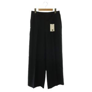 26SS サイドジップパンツ City Twill ワイド センタープレス 0 黒 ブラック /HS OS